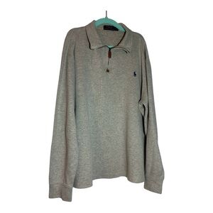 POLO RALPH LAUREN Gray Cotton Knit Sweatshirt